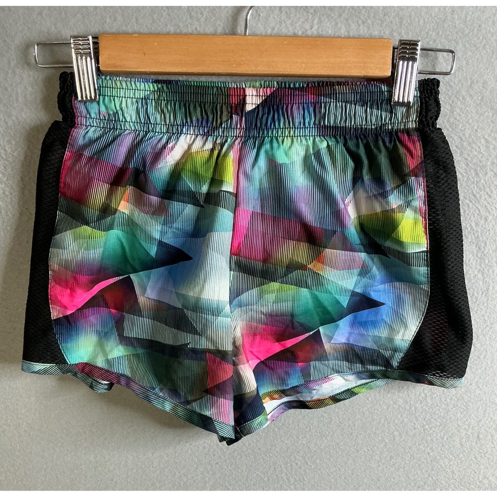 Head Running Shorts Women's Medium Athletic Gym Fitness Colorful Geometric Print